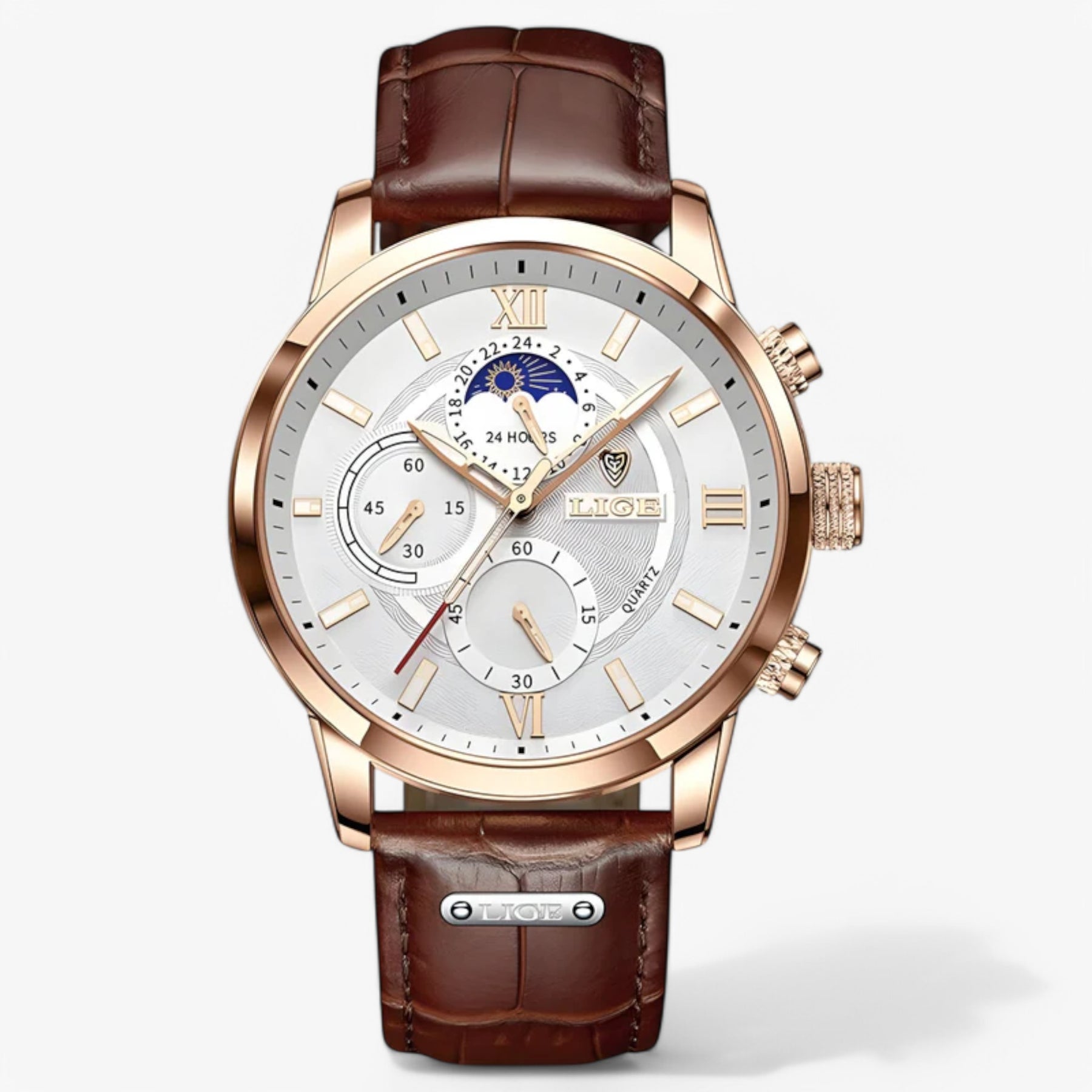 Eiden | Herenhorloge - €25 : Eiden | Herenhorloge in Wit Goud van Pantinoshop