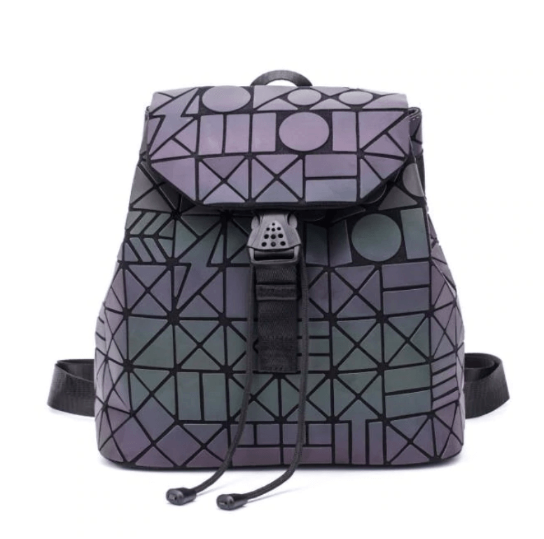 bags : Lichtgevende Geometrische Rugzak in Lichtgevend rond 36cmX13cmX32cm van Pantino