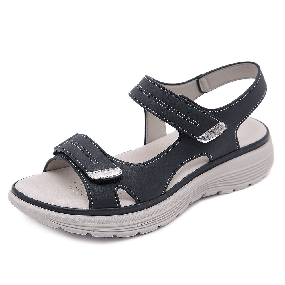 men's fashion : Hendrik - Comfortabele Orthopeedische Sandalen in Zwart van Pantino