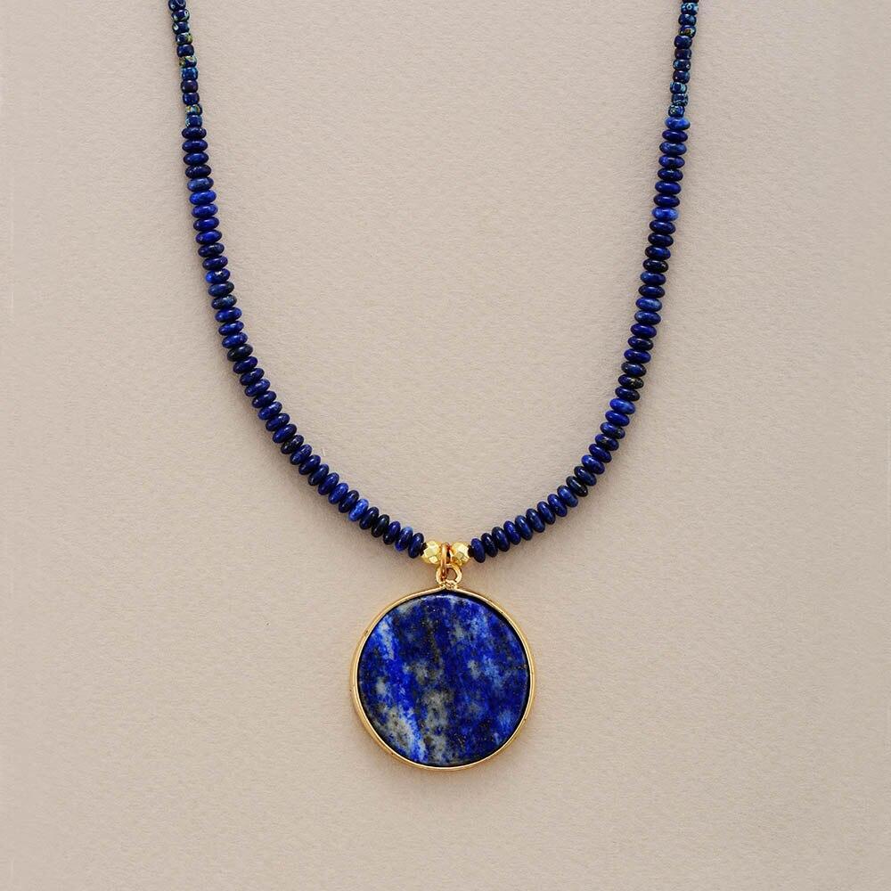 accessories : MidnightMoon Helende Ronde Lapis Ketting in van Pantino