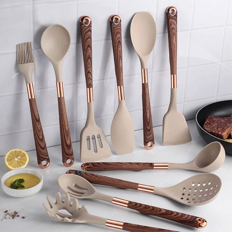 home & garden : Keukengereedschap Set van 10 stuks | Hoogwaardige siliconen - Carine in van Pantino