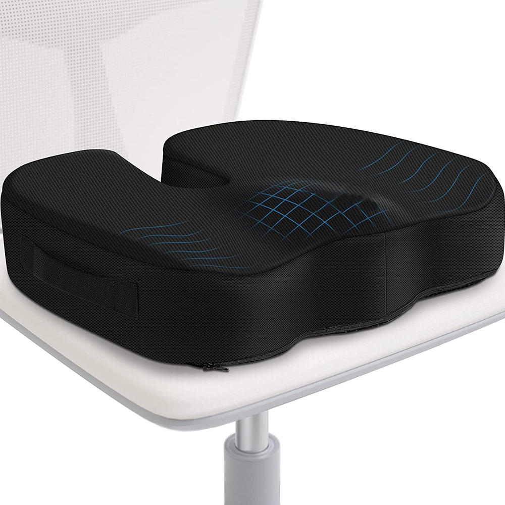 home & garden : Ortho Comfort Seat | Vermindert heup en rugklachten in Zwart van Pantino