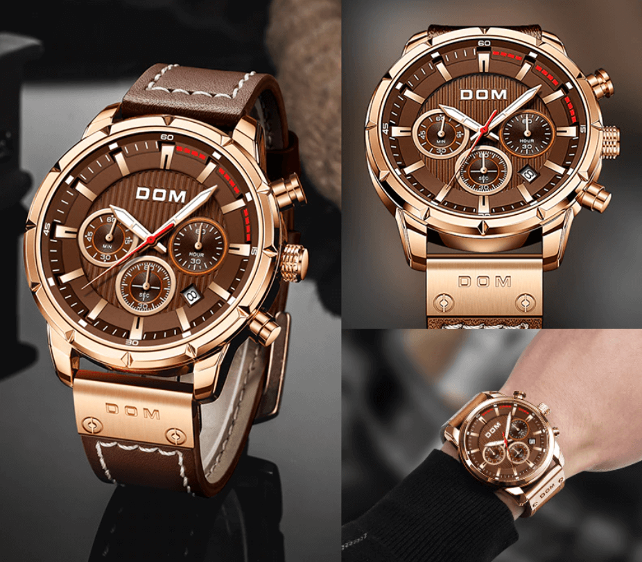 watches : DOM | Heren Lichtgevend Sporthorloge in van Pantino