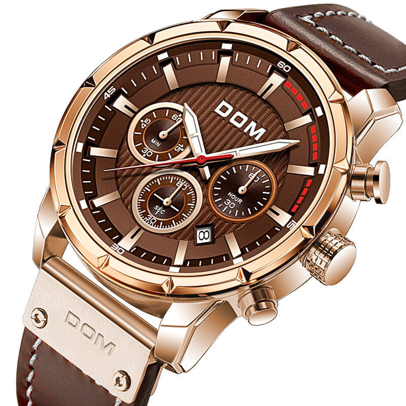 watches : DOM | Heren Lichtgevend Sporthorloge in van Pantino