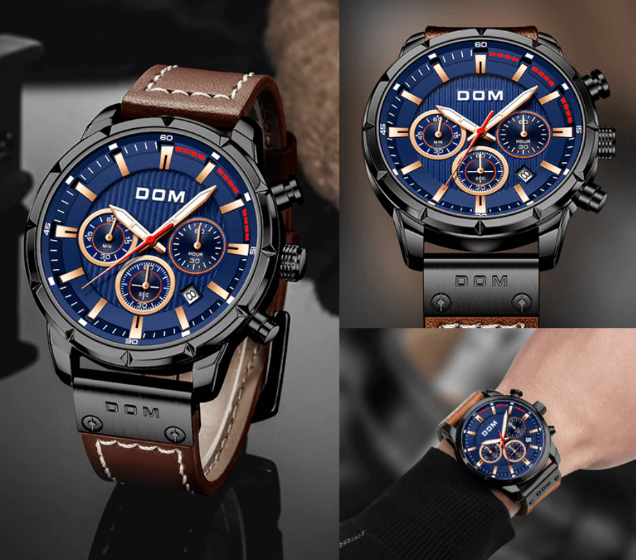 watches : DOM | Heren Lichtgevend Sporthorloge in van Pantino
