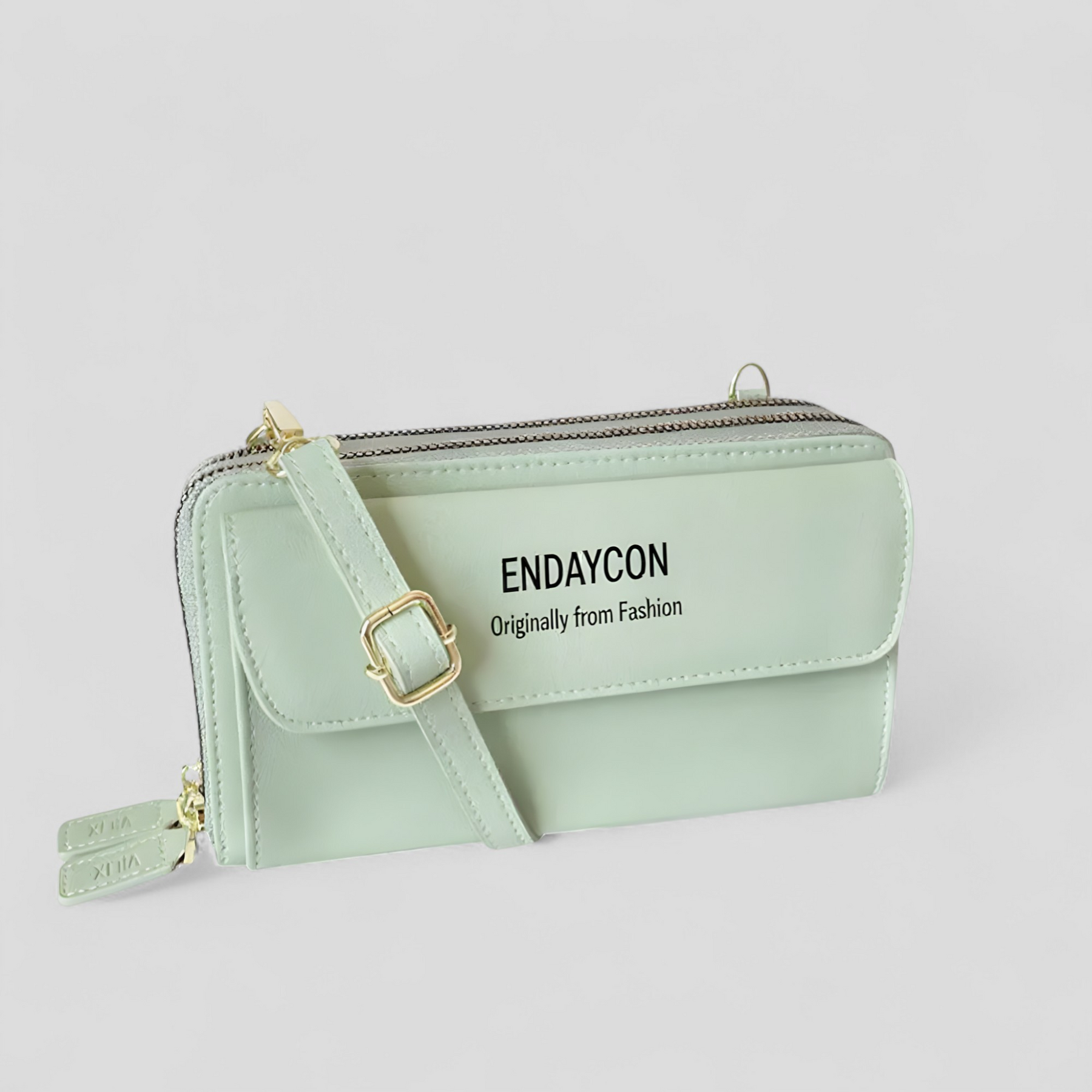 bags : EviBella | Compact Telefoontasje in Mint Groen van Pantino