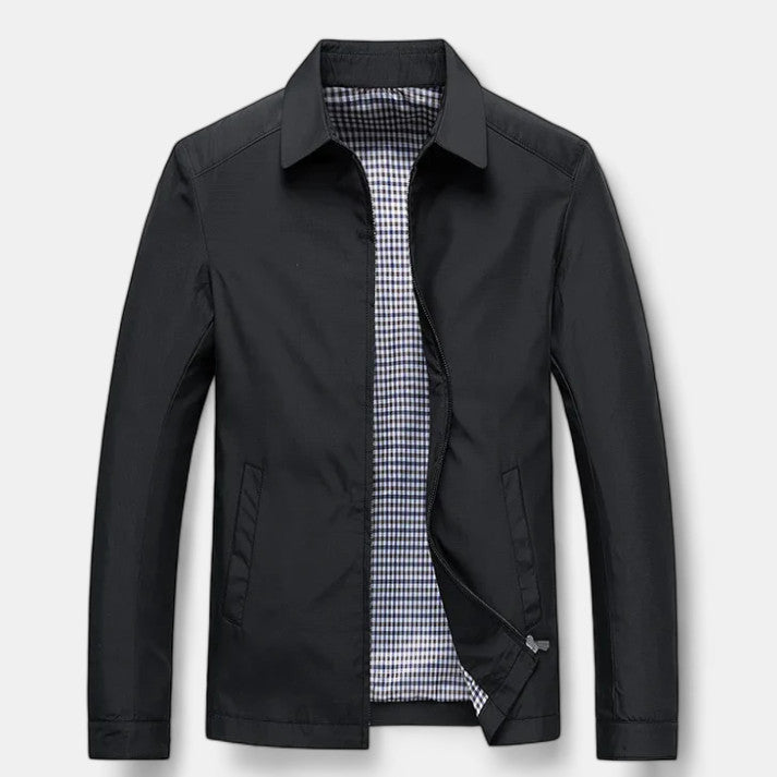 men's fashion : Belluomo - Moderne Bomberjack in Zwart van Pantino
