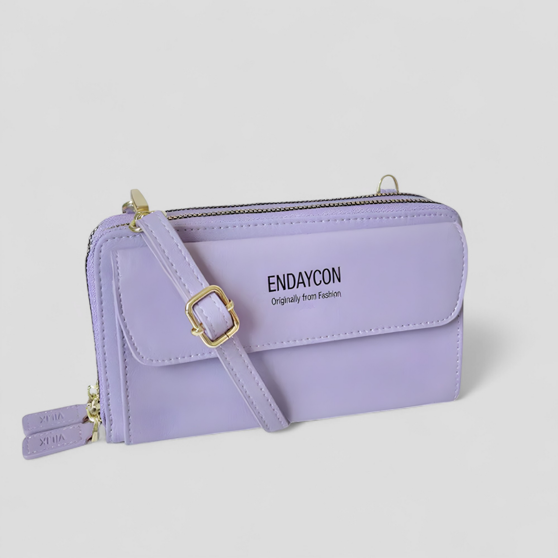 bags : EviBella | Compact Telefoontasje in Paars van Pantino