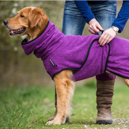 pets : Huisdier Badjas in Paars S van Pantino