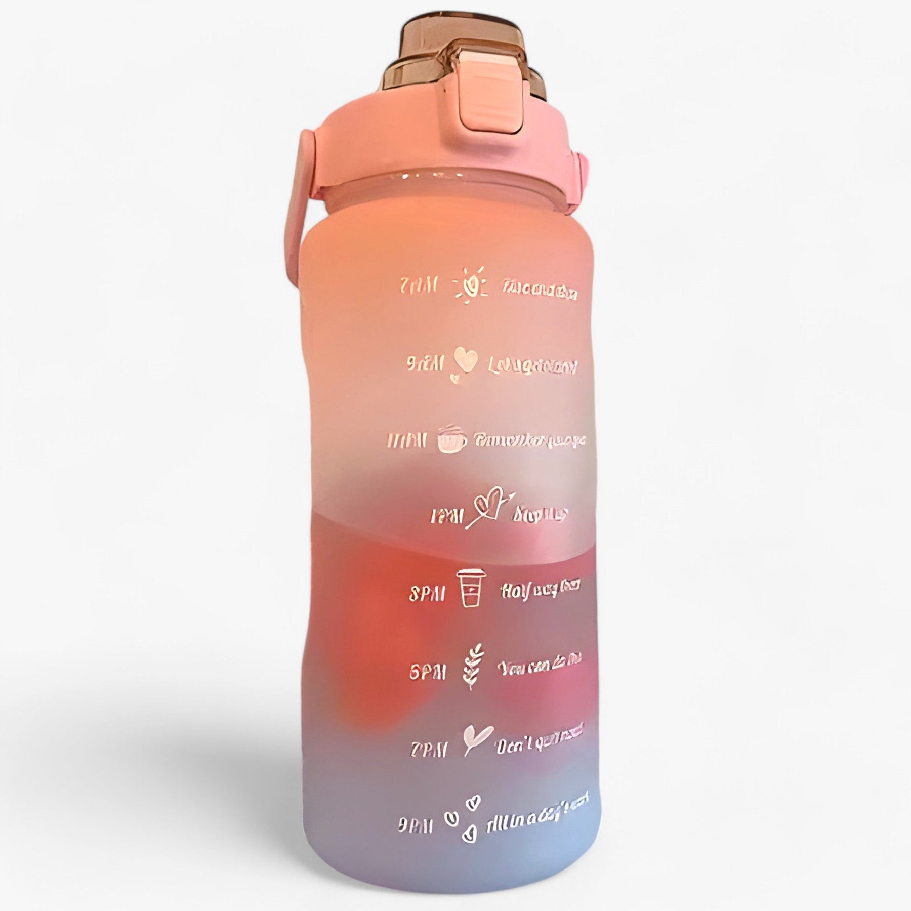 other : HydroMax | Grote waterfles - Grote capaciteit voor hydratatie de hele dag door in 2L Roze Blauw van Pantinoshop