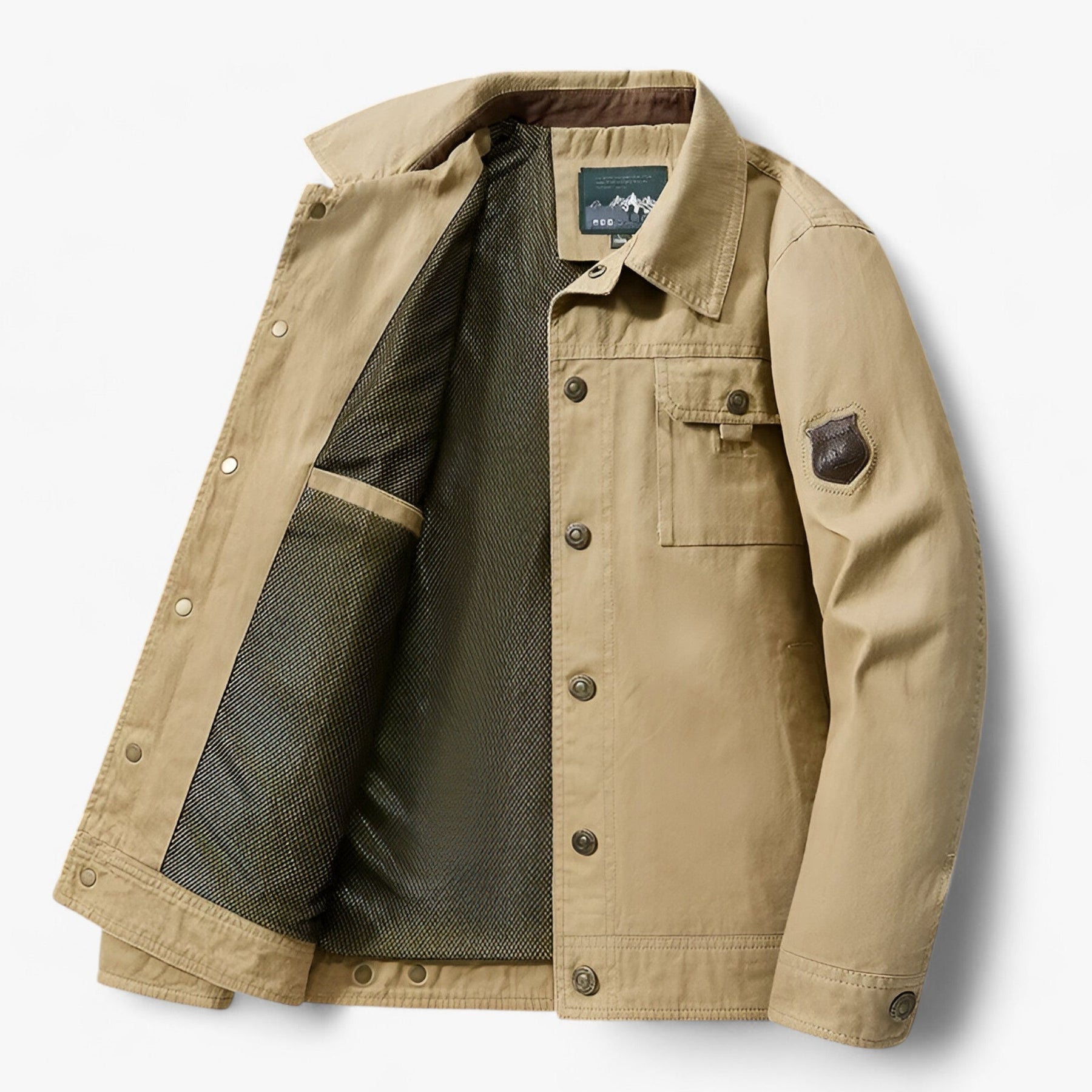 men's fashion : Maxwell | Heren Bomberjack - Tactische Comfort in Kaki van Pantinoshop