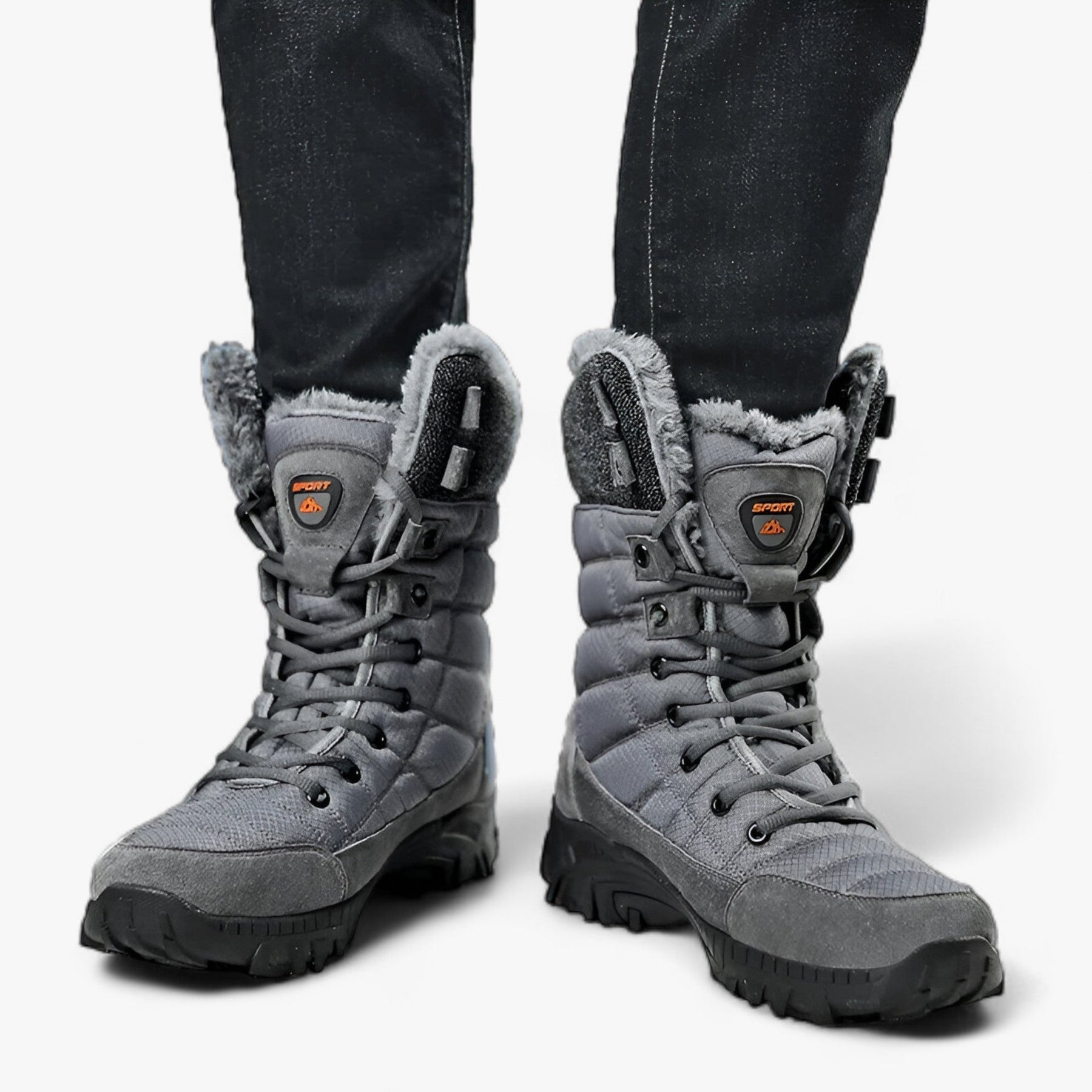 outdoor equipment : Ethan | Hoge leren sneeuwlaarzen - Ultra warm en waterdicht voor heren in van Pantinoshop