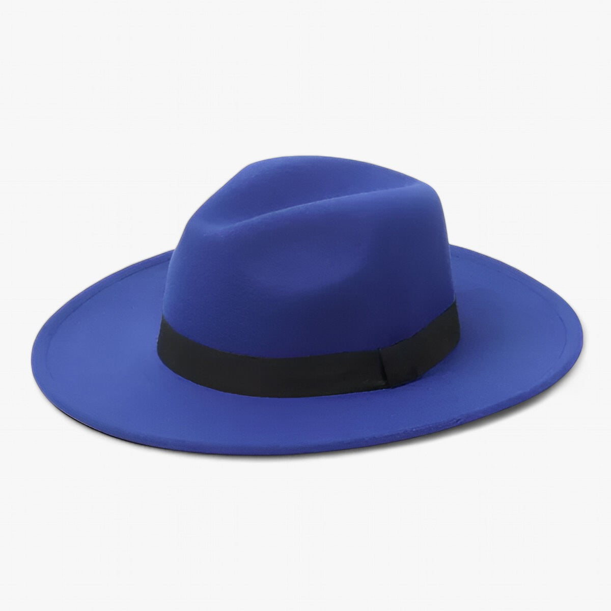 Lena wollen Fedora muts - Blijf warm in stijl- €25 : Lena wollen Fedora muts - Blijf warm in stijl in Saffierblauw van Pantinoshop
