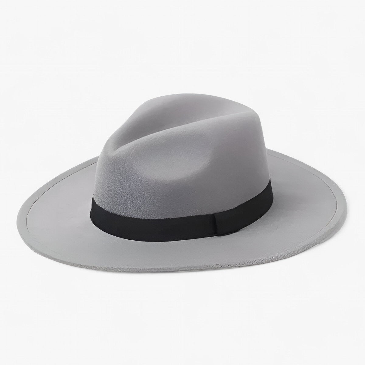 Lena wollen Fedora muts - Blijf warm in stijl- €25 : Lena wollen Fedora muts - Blijf warm in stijl in Grijs van Pantinoshop