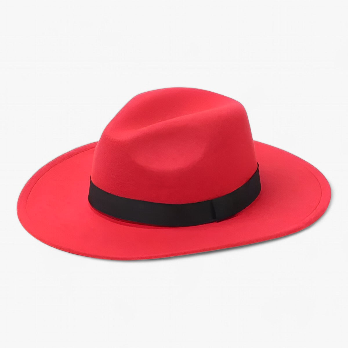 Lena wollen Fedora muts - Blijf warm in stijl- €25 : Lena wollen Fedora muts - Blijf warm in stijl in Rode kleur van Pantinoshop