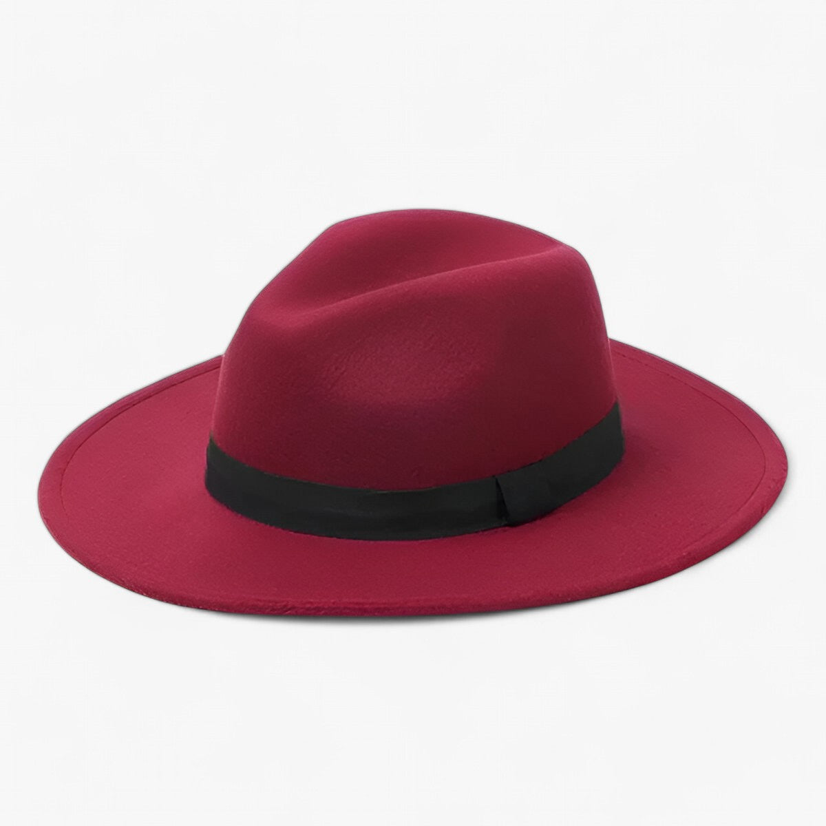 Lena wollen Fedora muts - Blijf warm in stijl- €25 : Lena wollen Fedora muts - Blijf warm in stijl in Wijn rood van Pantinoshop