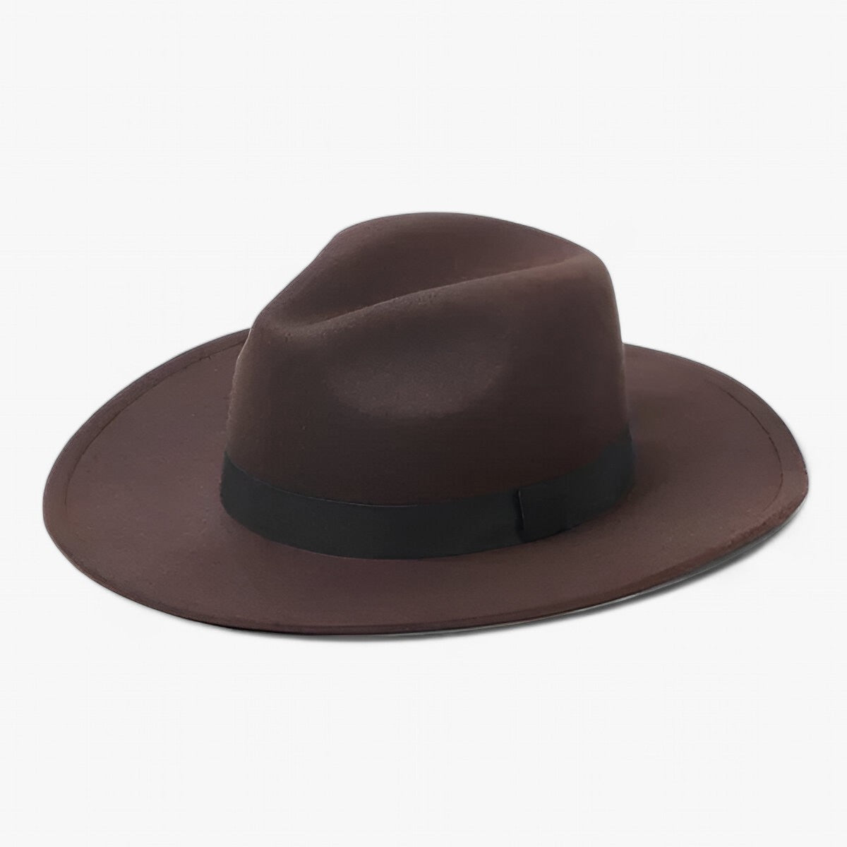 Lena wollen Fedora muts - Blijf warm in stijl- €25 : Lena wollen Fedora muts - Blijf warm in stijl in Bruin van Pantinoshop