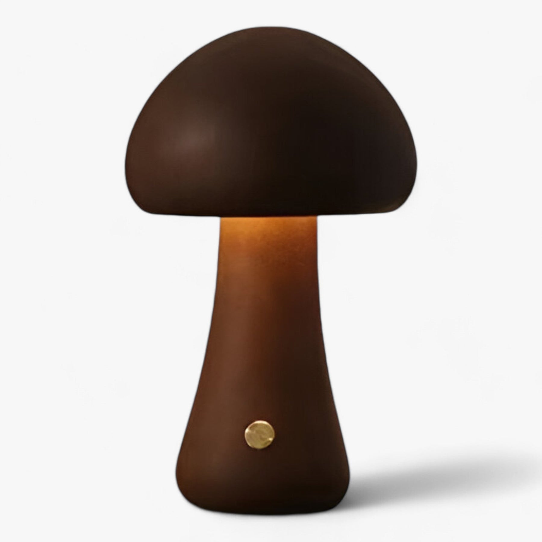 home & garden : Mush | LED Nachttafel lamp INS - Houten lamp met aanraaksensor voor de kinderkamer in A Een Walnoot van Pantinoshop