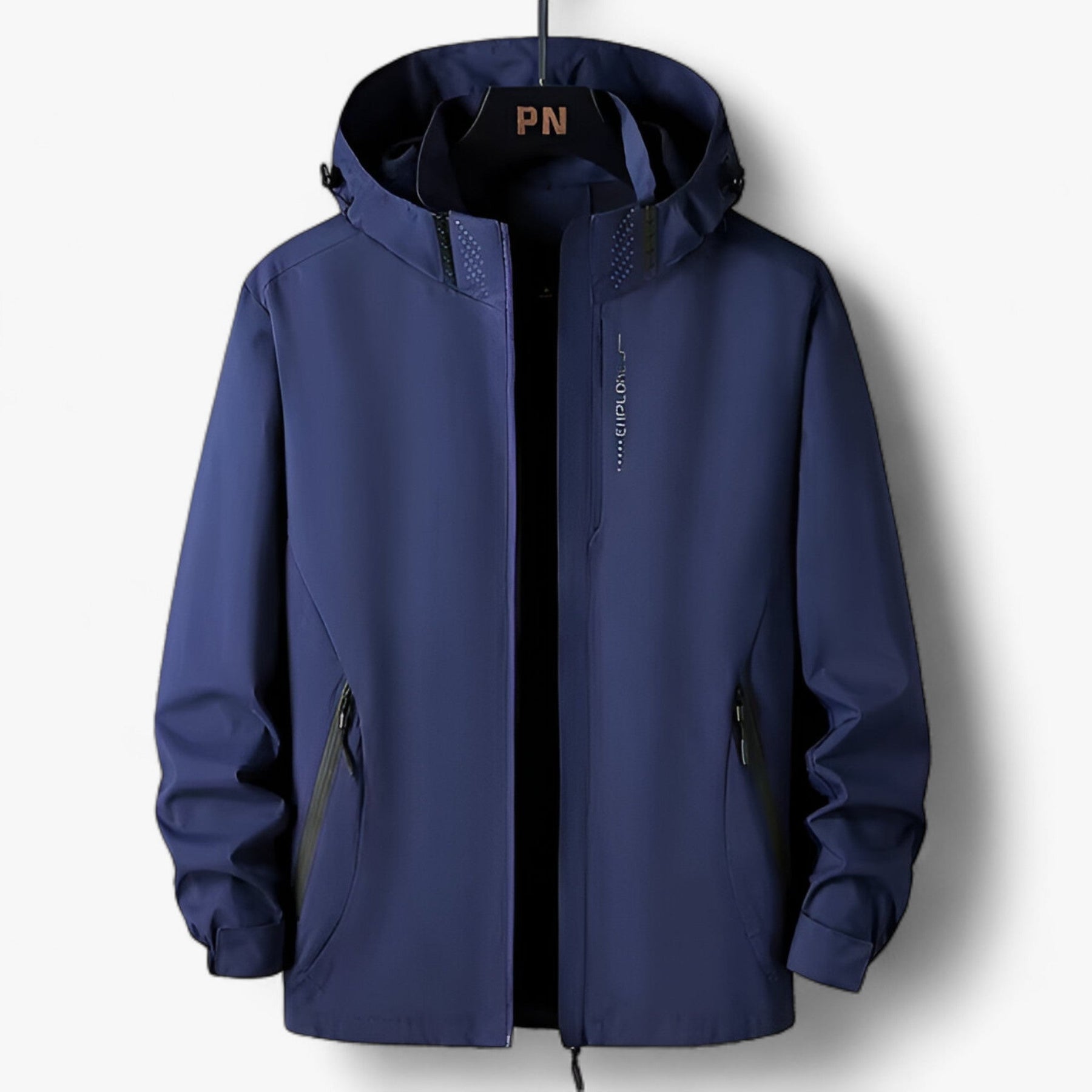 outdoor equipment : Oliver | Grote Maten Kapuzenshirt - Waterdichte Windbreaker voor Buitenavonturen in Marineblauw van Pantinoshop