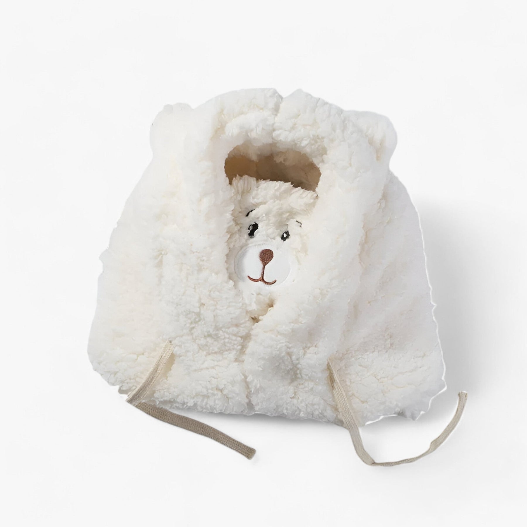 men's fashion : Luna | Bärenmuts in Cartoon-design - Warmte met schattige oorkappen in Wit 56-58cm van Pantinoshop