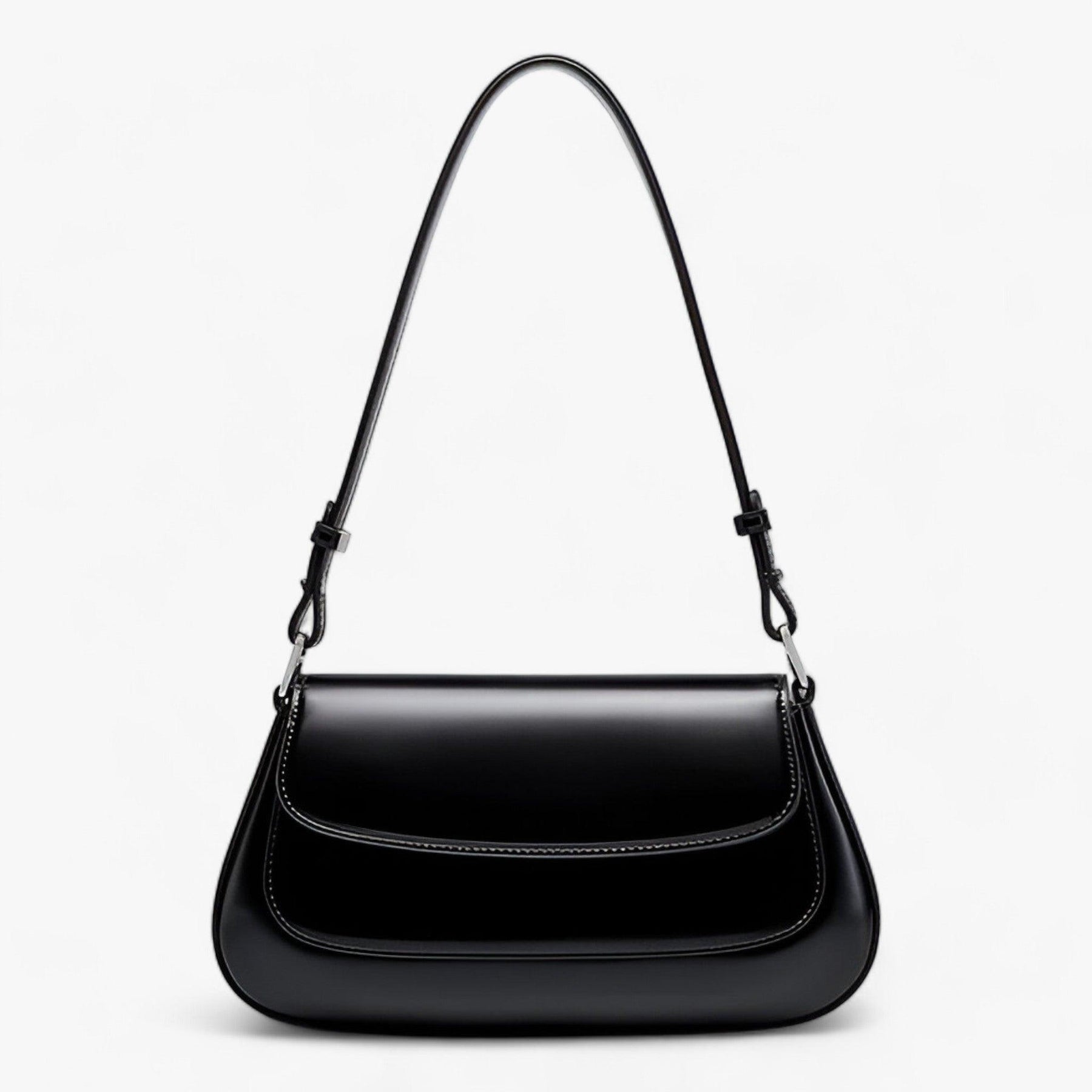 CHLOE | Leren Handtas - Versterk dagelijks je verfijning - €25 : Clea | Leren Handtas - Versterk dagelijks je verfijning in Zwart van Pantinoshop