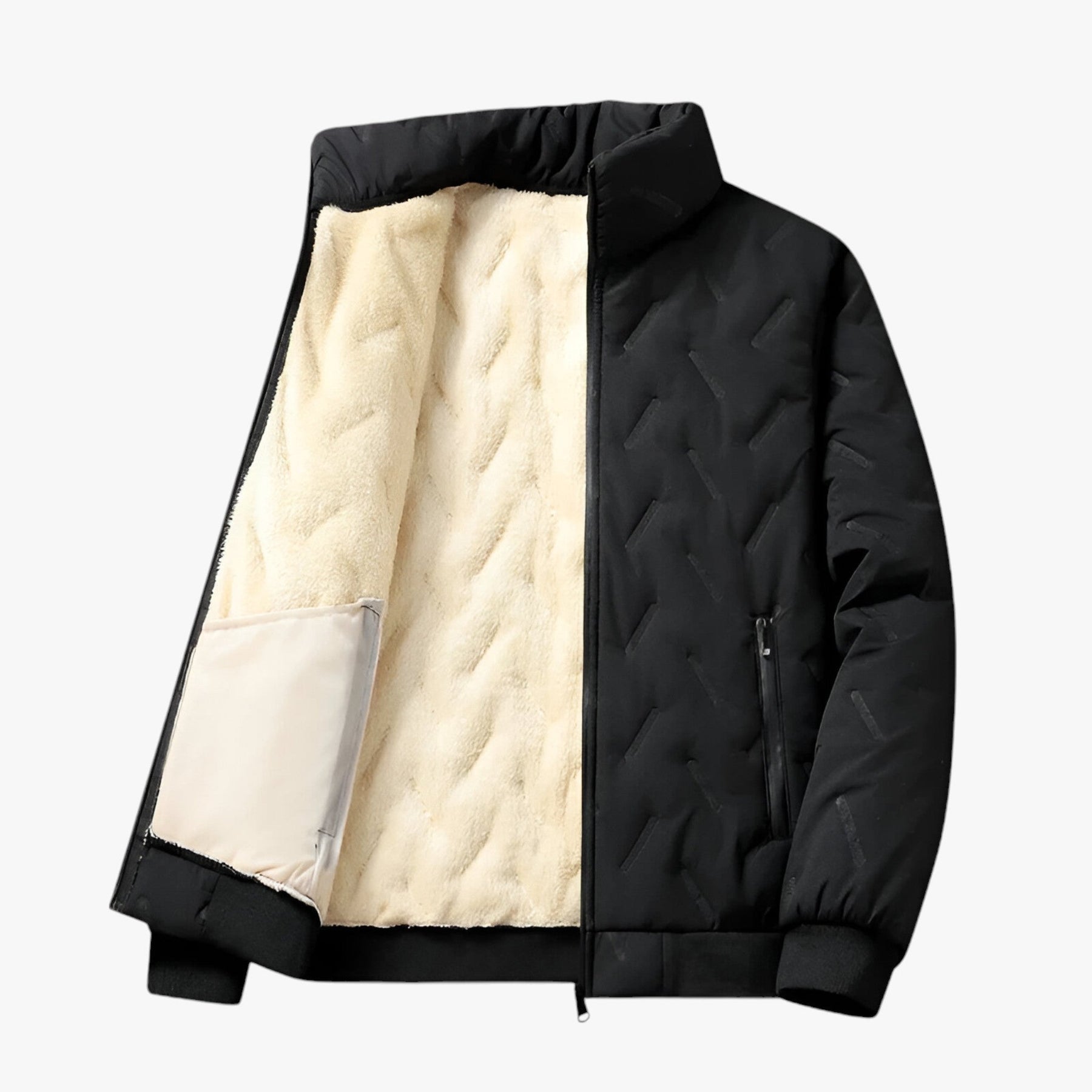 men's fashion : Ethan | Parka van Lamswol - Ultieme Warmte en Waterdichte Bescherming in Zwart van Pantinoshop