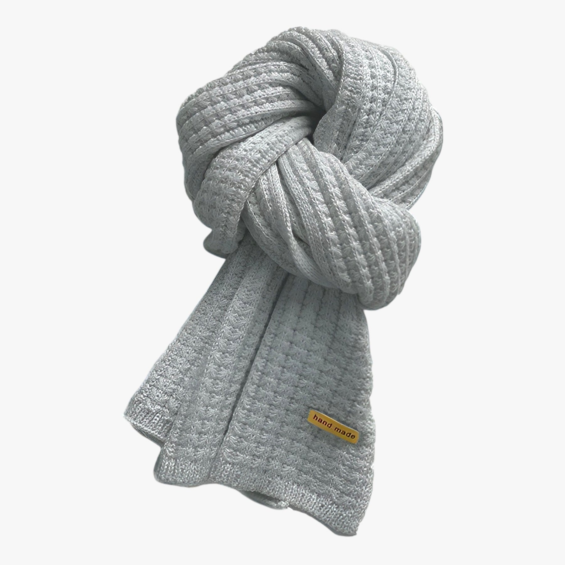men's fashion : Rylie | Gebreide thermische sjaal voor de winter - Ultieme bescherming tegen de kou in Grijs One Size van Pantino