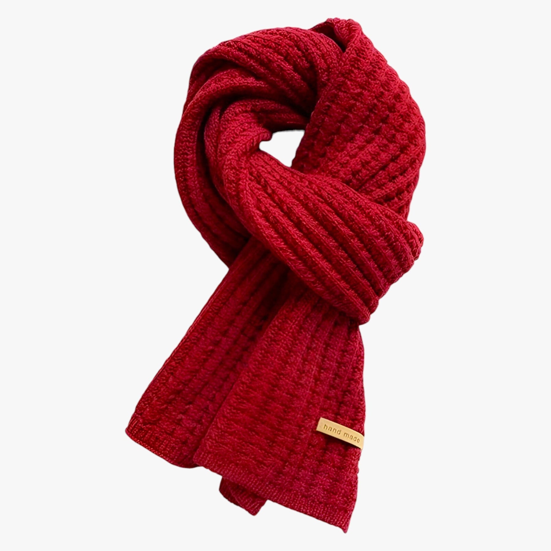 men's fashion : Rylie | Gebreide thermische sjaal voor de winter - Ultieme bescherming tegen de kou in Wijnrood One Size van Pantino
