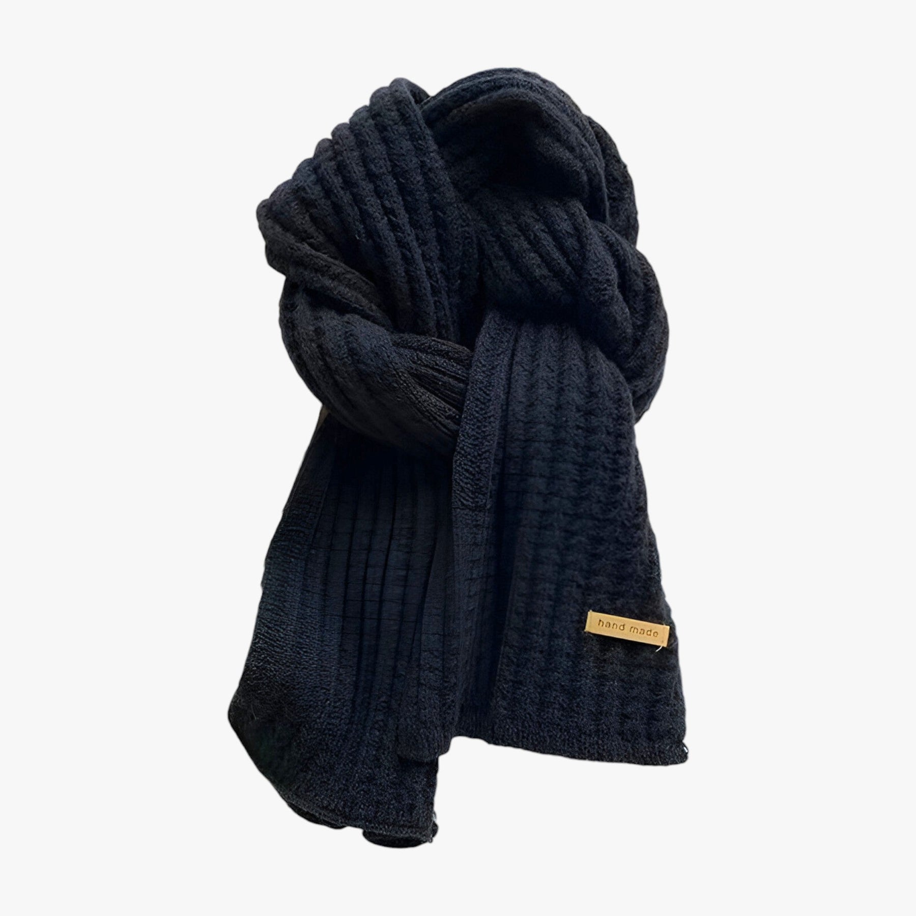 men's fashion : Rylie | Gebreide thermische sjaal voor de winter - Ultieme bescherming tegen de kou in Zwart One Size van Pantino