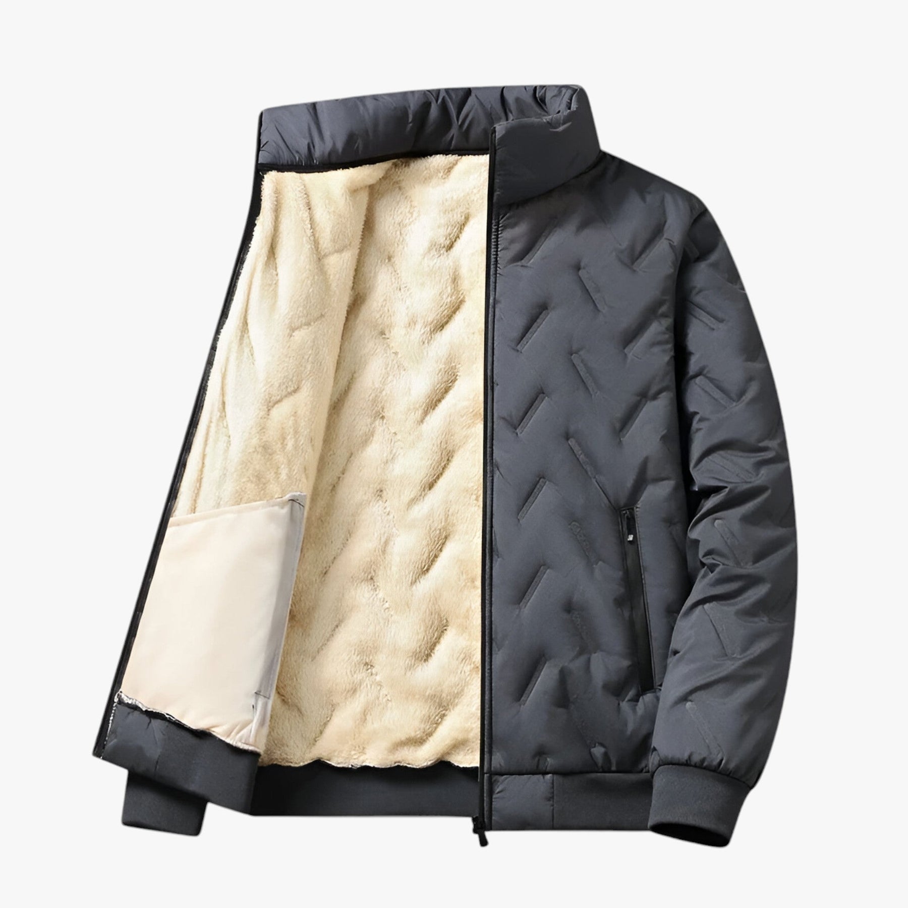 men's fashion : Ethan | Parka van Lamswol - Ultieme Warmte en Waterdichte Bescherming in Grijs van Pantinoshop