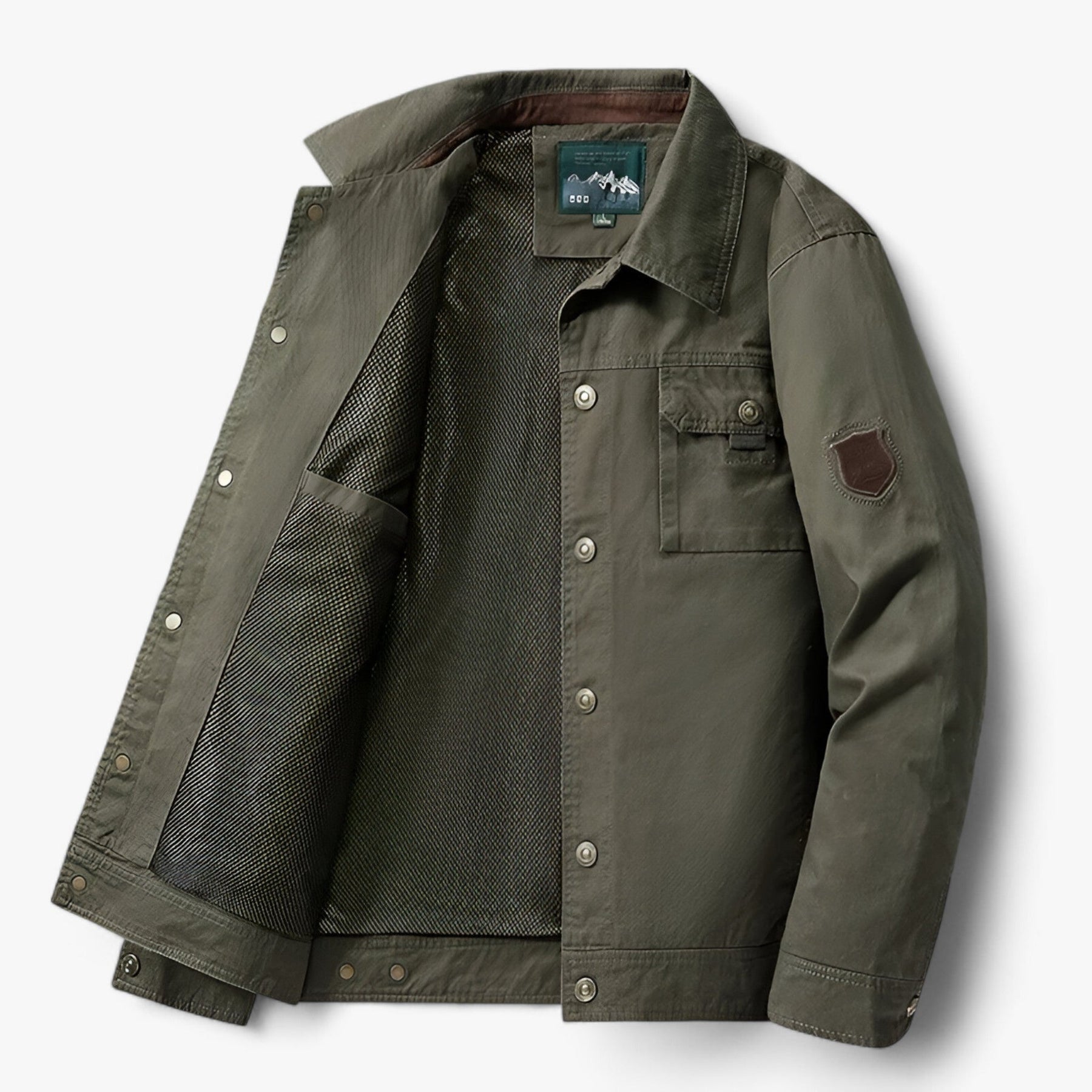 men's fashion : Maxwell | Heren Bomberjack - Tactische Comfort in Olijf van Pantinoshop