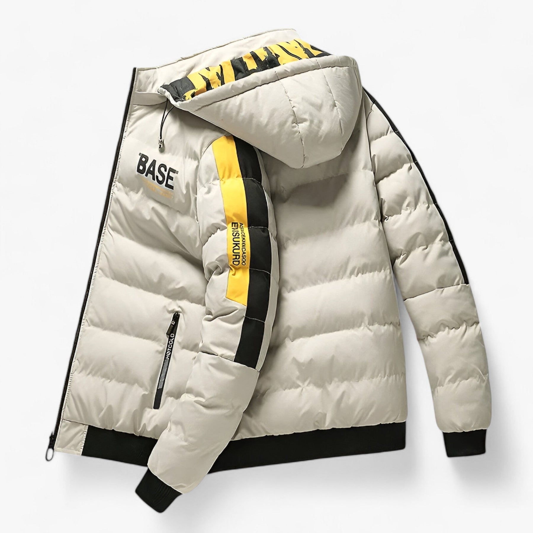 men's fashion : Nordi | Herenjacke Herfst-Winter - Warm, Comfortabel Omkeerbaar met Afneembare Kapuze in van Pantino