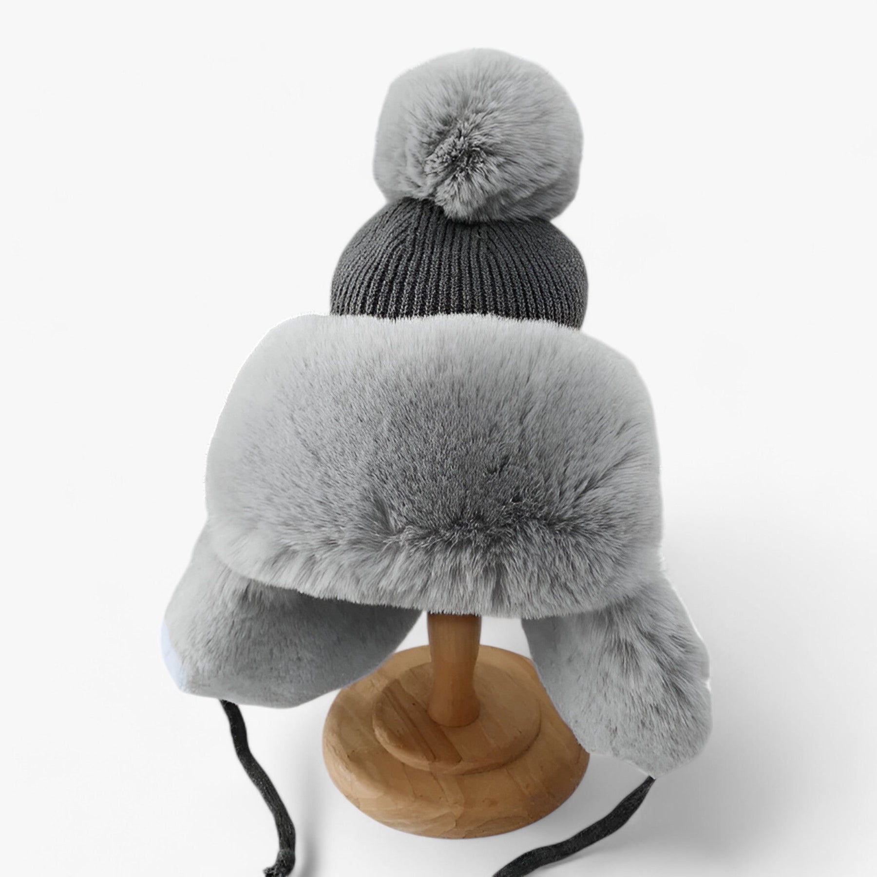 accessories : Nina | Lei Feng Hut - Dikke warmte met elegante oorkleppen in Grijs Volwassen van Pantinoshop