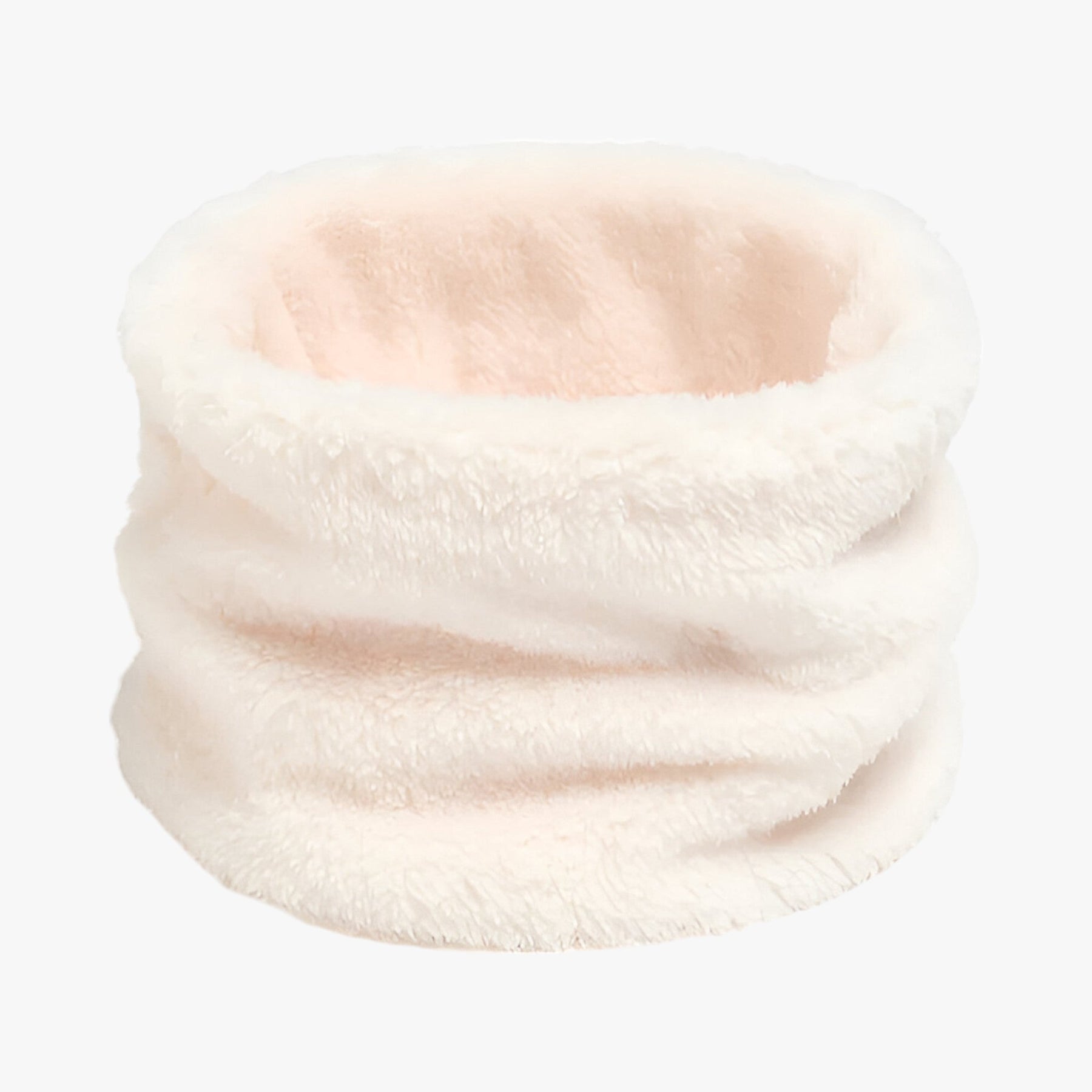 accessories : Elsie | Infinity-sjaal van nepbont - Zachte warmte bestand tegen de kou in Wit 25x14cm van Pantino