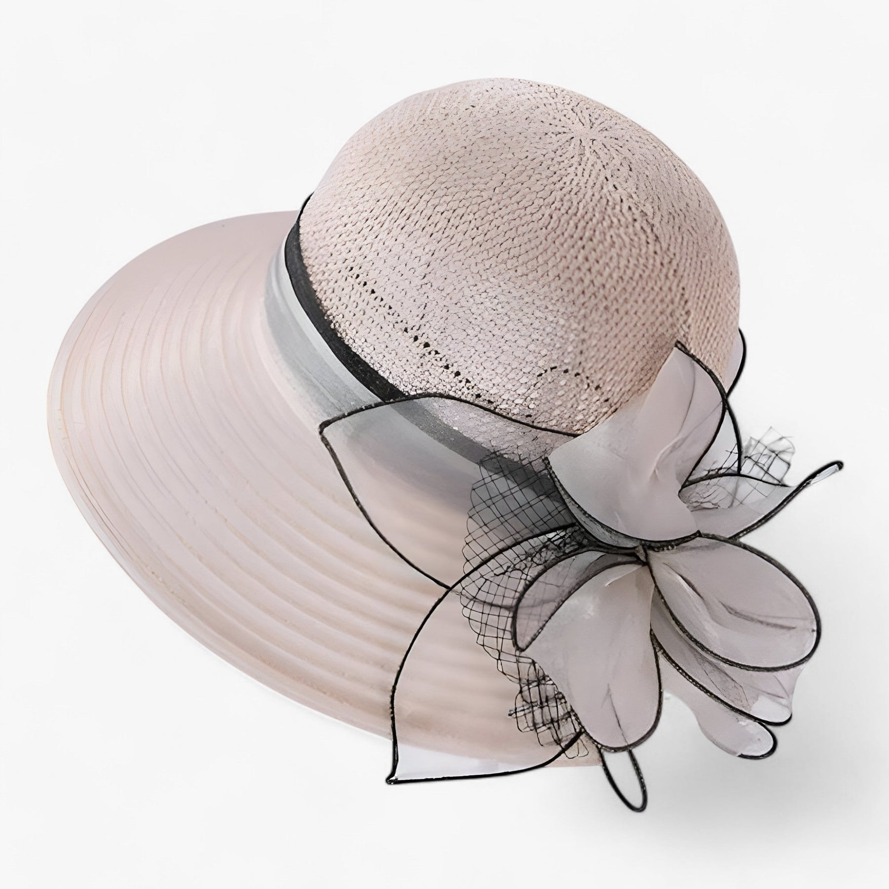 accessories : LUNA | Stijlvolle dameshoed - Brede rand voor bescherming tegen de zon in Khaki van Pantinoshop