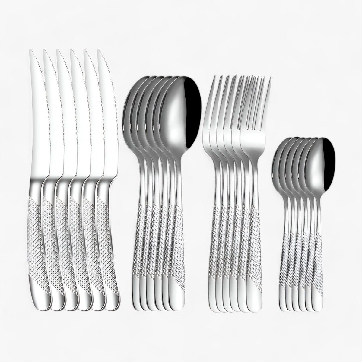 home & garden : StarDine | Bestekset van roestvrij staal in Zilver van Pantinoshop