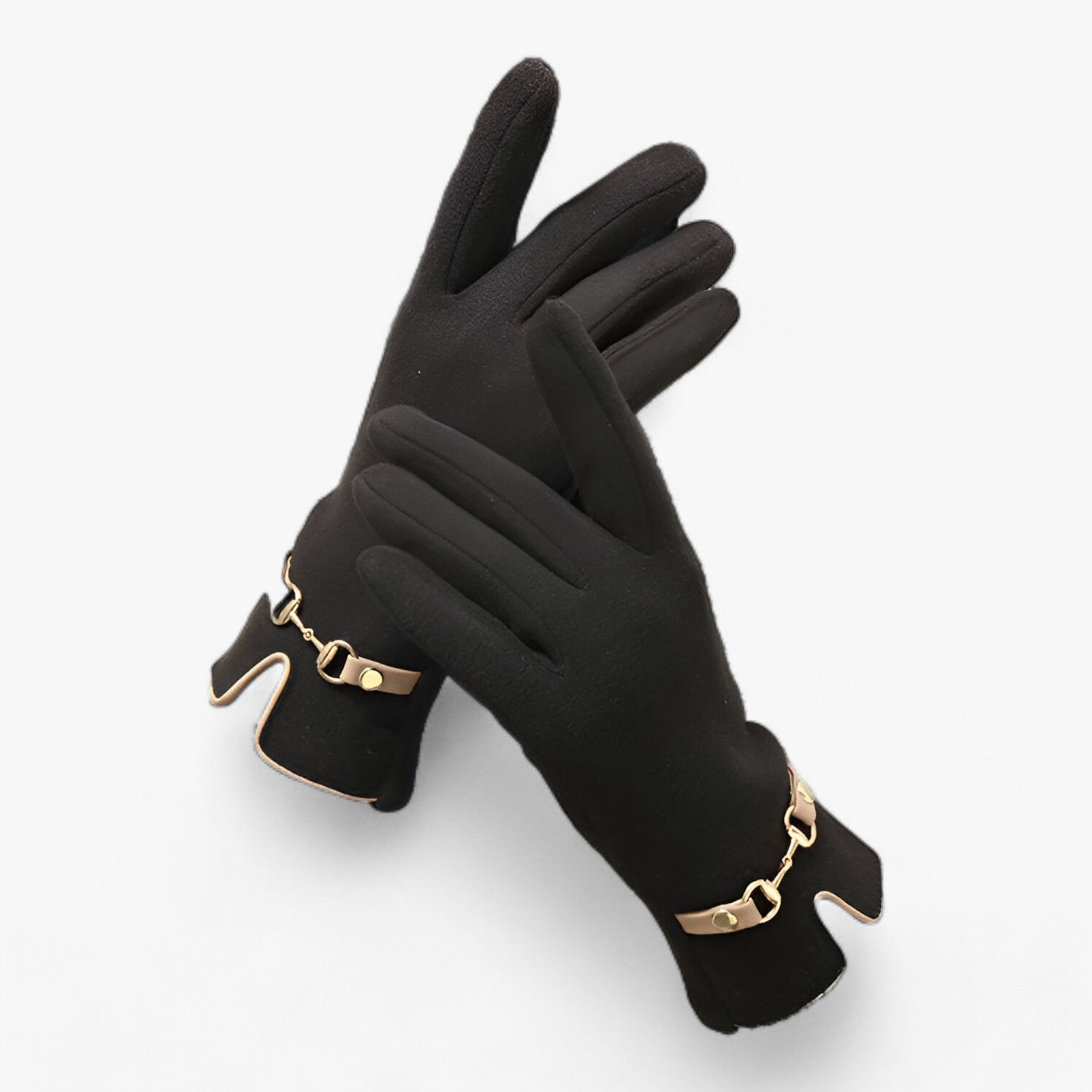 men's fashion : FrostElegance | Winter Touchscreen Handschoenen - Warm & Stijlvol Comfort in Zwart Eén maat van Pantino