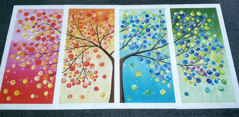 home & garden : Levensboom Wandkunst, Vier Seizoenen in van Pantino
