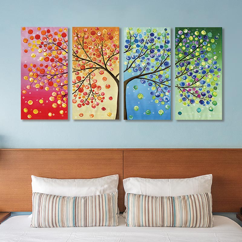 home & garden : Levensboom Wandkunst, Vier Seizoenen in van Pantino
