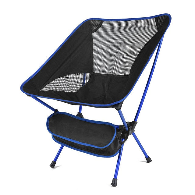 outdoor equipment : Comfortabele Buiten Campingstoel in Blauw van Pantinoshop