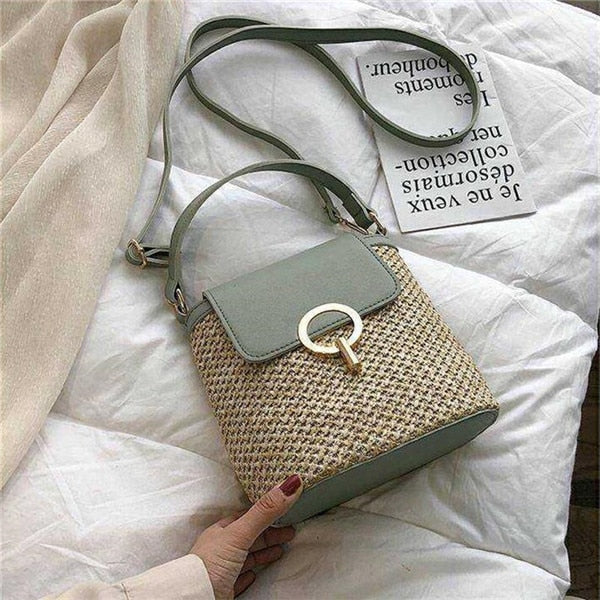 bags : Myla - Handtas van stro, strandtas chic voor de zomer in van Pantino