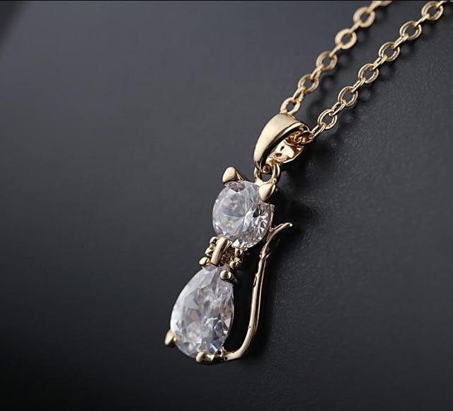 accessories : Kattenbedelketting met elegant ontwerp in Goud van Pantino