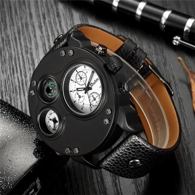 watches : Heren Polshorloge Met Twee Tijdzones in Wit van Pantino