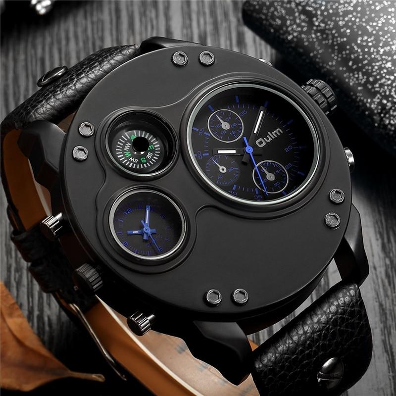 watches : Heren Polshorloge Met Twee Tijdzones in Blauw van Pantino