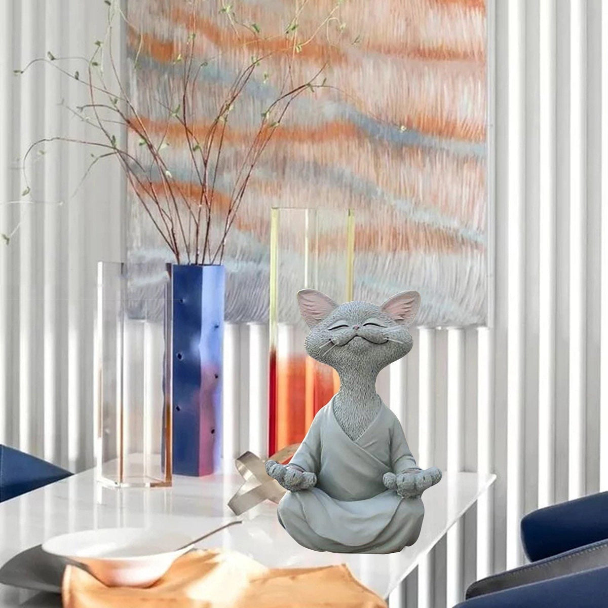 home & garden : Beeldje van Boeddha Kat in van Pantino