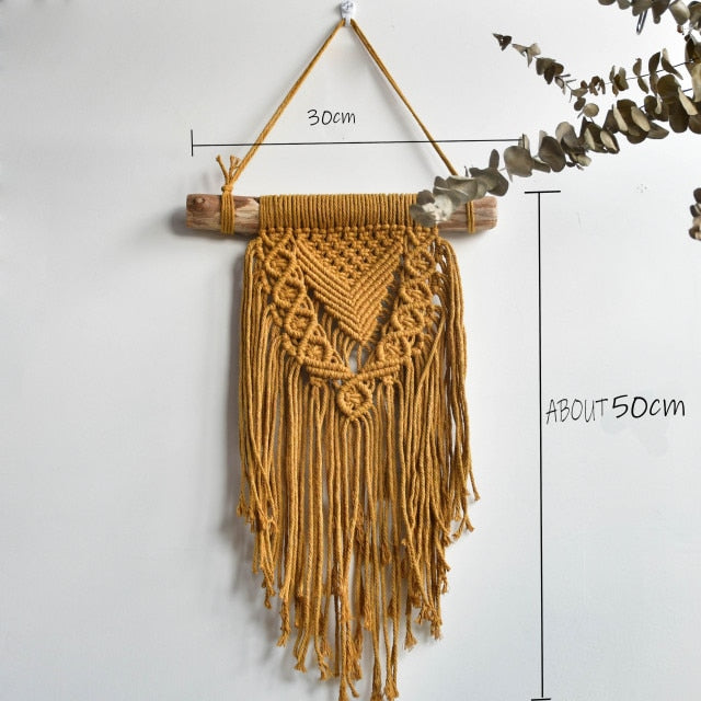 home & garden : Bohemian Macramé Wanddecoratie in Standaardtitel van Pantino