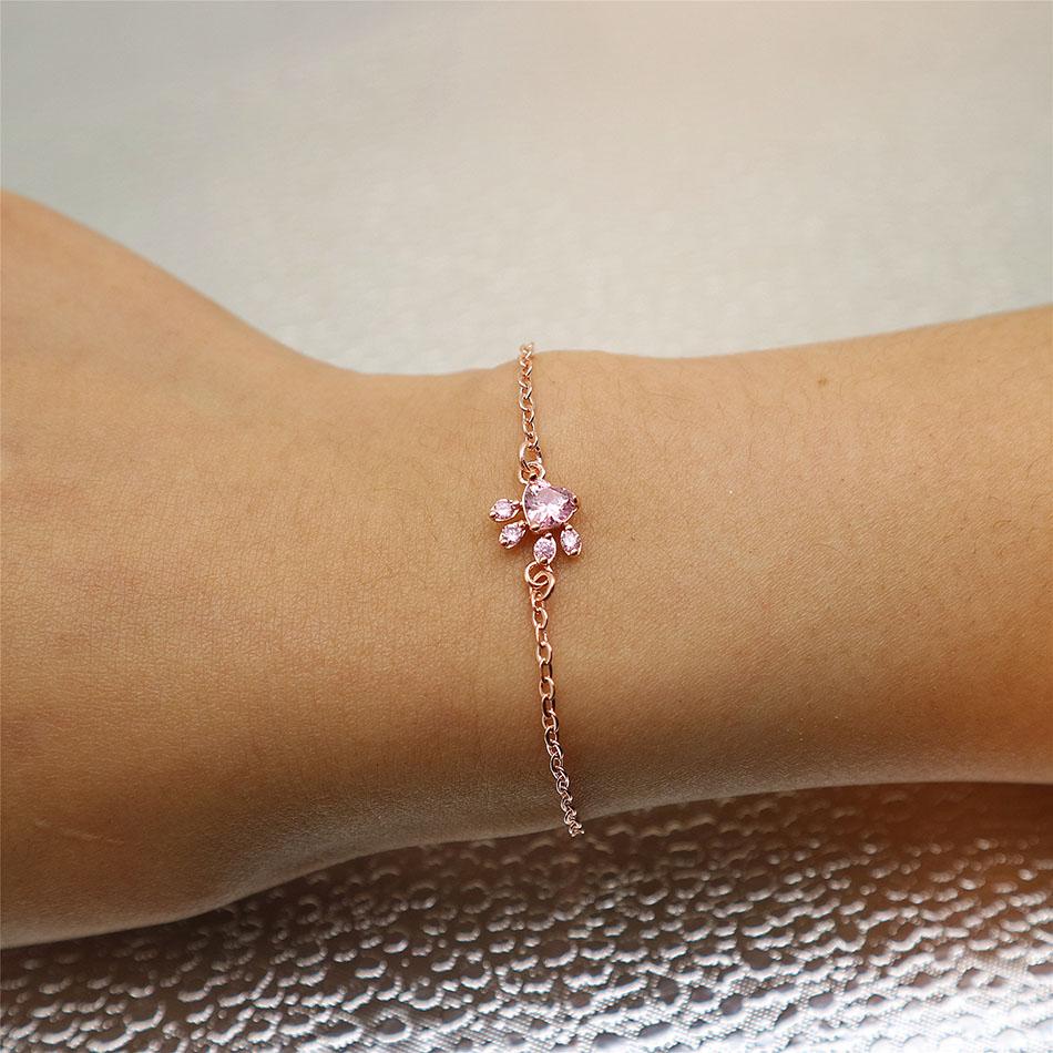 accessories : Armband met pootafdruk van rozenkwarts in van Pantino