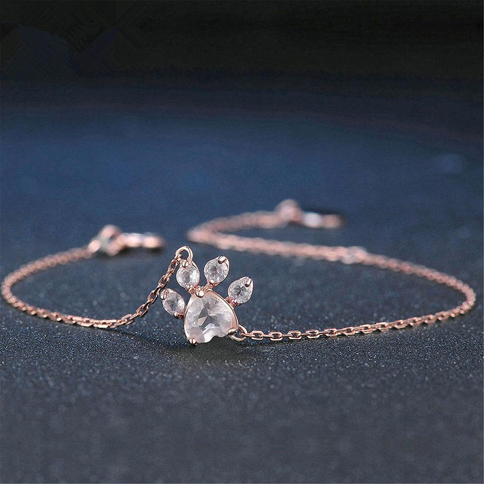 accessories : Armband met pootafdruk van rozenkwarts in van Pantino