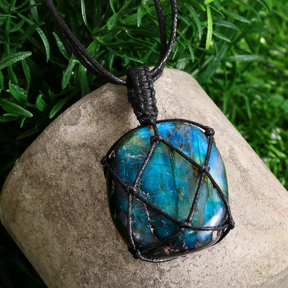 accessories : Drakenhart Labradoriet Ketting in van Pantino