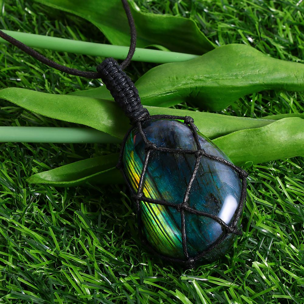 accessories : Drakenhart Labradoriet Ketting in van Pantino